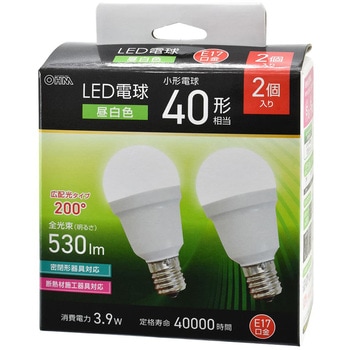 LED電球 E17 広配光 オーム電機