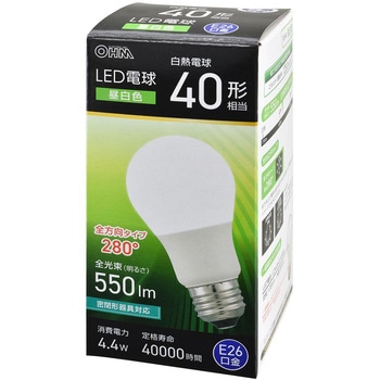 LED電球 E26 全方向280° オーム電機