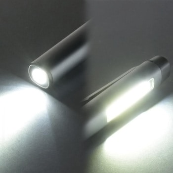 USB充電式COBペンライト クリップ・マグネット付き オーム電機