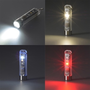 USB充電式LEDミニマルチライト UVライト付属 オーム電機