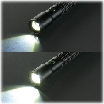 ズームLEDライト 300ルーメン 防水IPX6 マグネット付 オーム電機