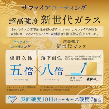 iPhone 15 Pro ガラスフィルム 「GOD GLASS 覇獅神」 練磨 ブルーライトカット GOD GLASS