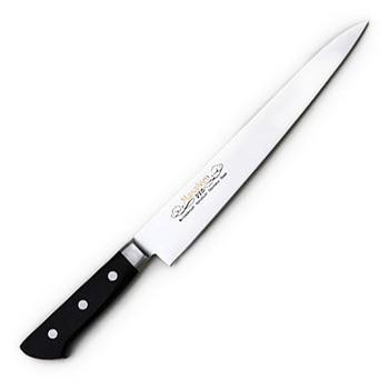 関の刃物 筋引包丁 240mm 正広 本焼 MV鋼 モリブデン 刺身 両刃包丁