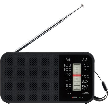 USB充電もできるFM/AMポータブル充電ラジオ 東芝