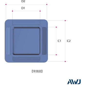 EL 角パイプインナーキャップ AWJ