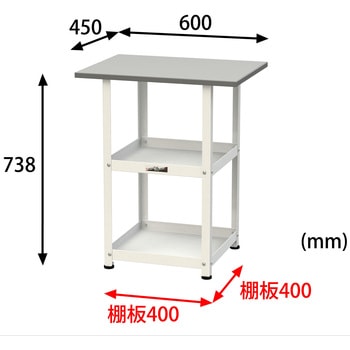 軽量作業用/固定式_天板付き150ワゴン_RoHS2指令対応塩ビシート天板_ワークテーブル150シリーズ 山金工業