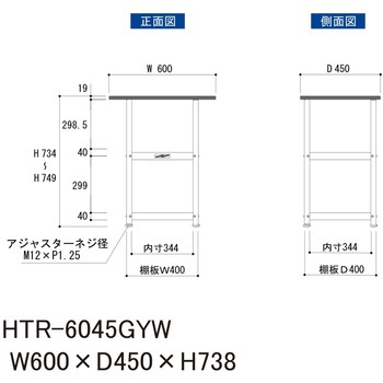 軽量作業用/固定式_天板付き150ワゴン_RoHS2指令対応塩ビシート天板_ワークテーブル150シリーズ 山金工業