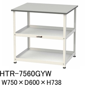 軽量作業用/固定式_天板付き150ワゴン_RoHS2指令対応塩ビシート天板_ワークテーブル150シリーズ 山金工業