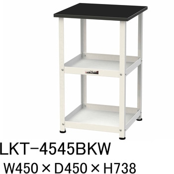 実験用/軽量作業用/固定式_天板付きラボワゴン_高耐薬品ケミテクト天板_ワークテーブルLABシリーズ 山金工業