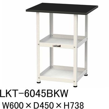 実験用/軽量作業用/固定式_天板付きラボワゴン_高耐薬品ケミテクト天板_ワークテーブルLABシリーズ 山金工業