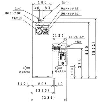 ベビコン用冷凍式エアードライヤー