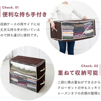 炭入り消臭衣類収納ケース アイメディア
