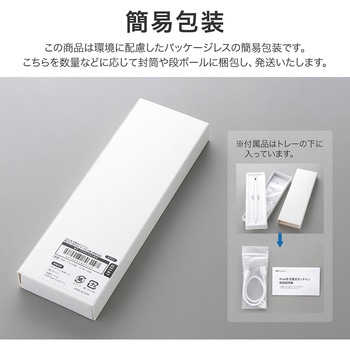 iPad用 充電式タッチペン 替え芯3個 CtoCケーブル付属 ホワイト 傾き検知 パームリジェクション機能 マグネット吸着 - MSソリューションズ