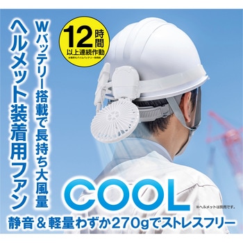 マイファンプラス ヘルメット装着キット(モバイルバッテリー付) ブルーグレー MAGICOOL