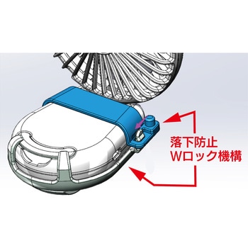 マイファンプラス ヘルメット装着キット(モバイルバッテリー付) ブルーグレー MAGICOOL