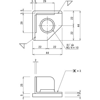 重量アジャスト脚用座板(TO-122GS用座 兼用) SUGICO(スギコ)