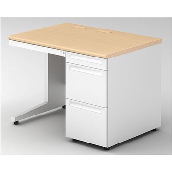 デスク US-2 片袖机(A-3段袖)(組立サービスなし) プラス[家具]