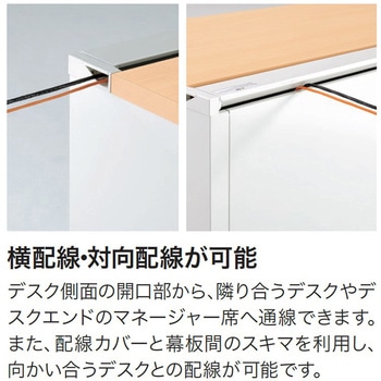 デスク US-W 120度型ワーク机(組立サービスなし) プラス[家具]