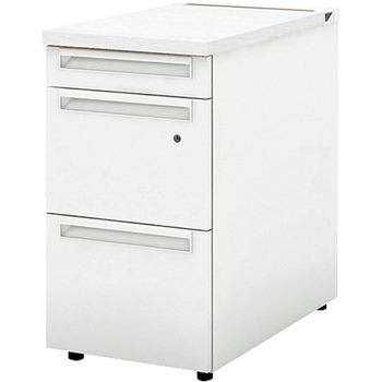 デスク US-W 脇机(A-3段袖) プラス[家具]