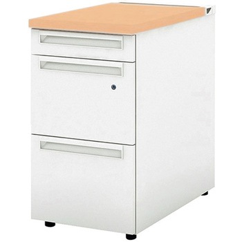 デスク US-W 脇机(A-3段袖) プラス[家具]