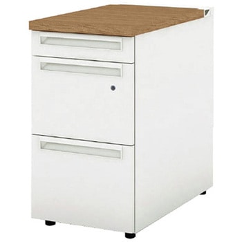 デスク US-W 脇机(A-3段袖) プラス[家具]