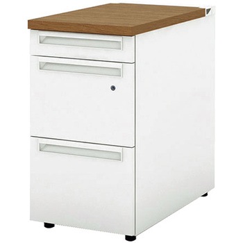 デスク US-W 脇机(A-3段袖) プラス[家具]