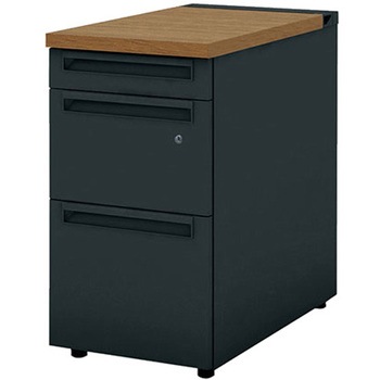 デスク US-W 脇机(D-3段袖) プラス[家具]