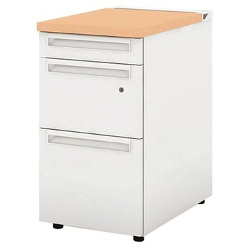 デスク US-W 脇机(D-3段袖) プラス[家具]