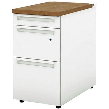 デスク US-W 脇机(D-3段袖) プラス[家具]