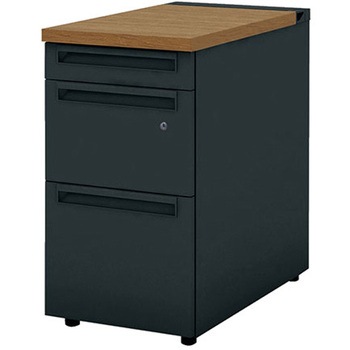 デスク US-W 脇机(D-3段袖) プラス[家具]