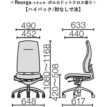チェア リオルガ ポルカドットクロス張り プラス(家具)
