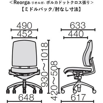 チェア リオルガ ポルカドットクロス張り プラス(家具)