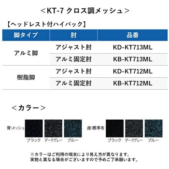 チェア KT-7 クロス調メッシュ(組立サービス付き) プラス(家具)