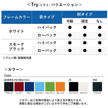 チェア Try 樹脂脚 ハイバック ホワイトシェル(組立サービスなし) プラス(家具)