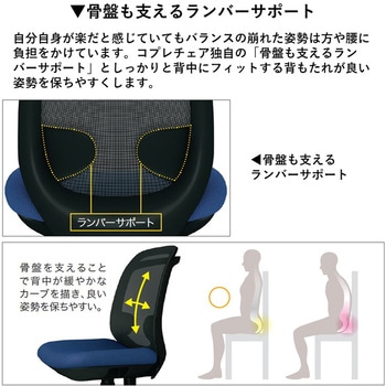 チェア コプレ グレーメッシュ(組立サービス付き) プラス(家具)