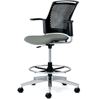 チェア チェダーC 回転脚ハイタイプ 背ヌード 肘付 プラス(家具)