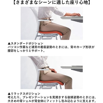 チェア チェダーC ビニルレザー張り 回転脚ハイタイプ 背ヌード 肘なし プラス(家具)