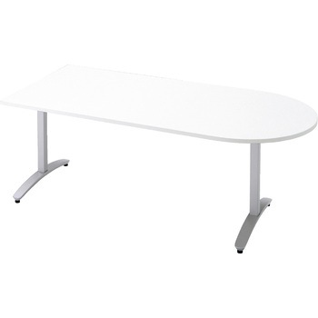 会議テーブル ロンナ T字脚アジャスタータイプ 配線口なし U字形(組立サービスなし) プラス[家具]