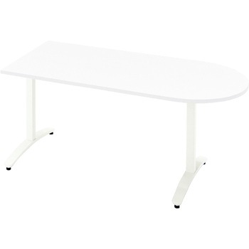 会議テーブル ロンナ T字脚アジャスタータイプ 配線口なし U字形(組立サービスなし) プラス[家具]