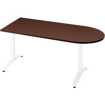 会議テーブル ロンナ T字脚アジャスタータイプ 配線口なし U字形(組立サービスなし) プラス[家具]