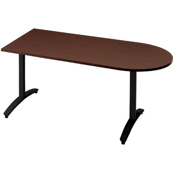 会議テーブル ロンナ T字脚アジャスタータイプ 配線口なし U字形(組立サービスなし) プラス[家具]