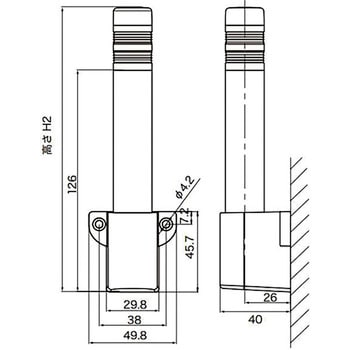 VT02P-D24T3 LED積層灯Φ22/ニコタワープチ 1台 日恵製作所 【通販