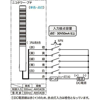 LED積層灯Φ22/ニコタワープチ 日恵製作所