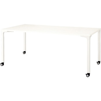 会議テーブル ロンナ 4本脚キャスタータイプ 長方形(組立サービス付き) プラス[家具]