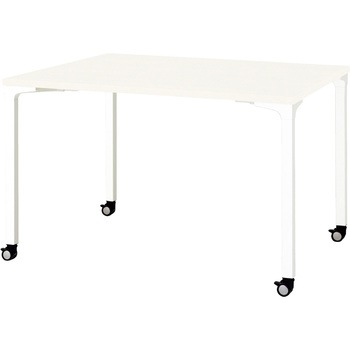 会議テーブル ロンナ 4本脚キャスタータイプ 長方形(組立サービス付き) プラス[家具]