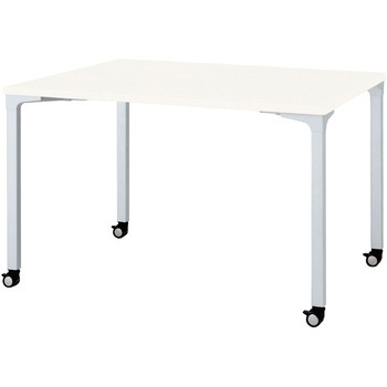 会議テーブル ロンナ 4本脚キャスタータイプ 長方形(組立サービス付き) プラス[家具]