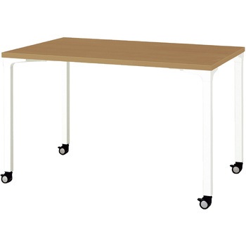 会議テーブル ロンナ 4本脚キャスタータイプ 長方形(組立サービス付き) プラス[家具]