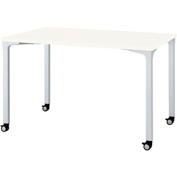 会議テーブル ロンナ 4本脚キャスタータイプ 長方形(組立サービス付き) プラス[家具]