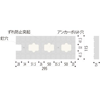 DP25R 土台パッキン25-R フクビ化学 ブラック色 - 【通販モノタロウ】