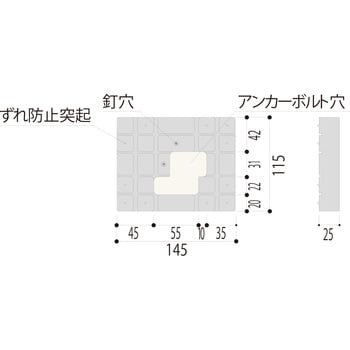 DP25MR 土台パッキン25-MR フクビ化学 ブラック色 - 【通販モノタロウ】